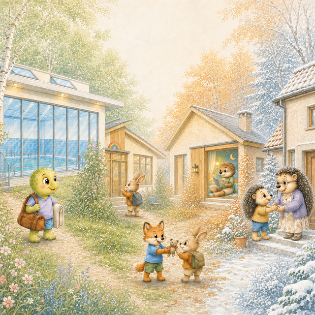 Illustration zu den Lebensbereichen von Inner Ground Studio.